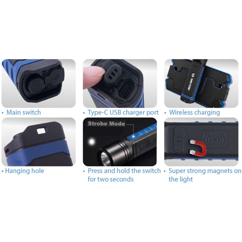 Linterna de Carga Inalámbrica de 1000 Lumen (10W) - Image 2
