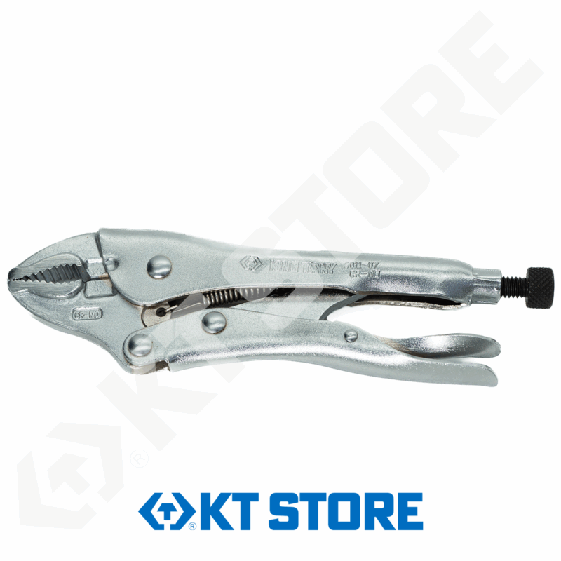 PINZA DE PRESION 7" CURVA CROMADA